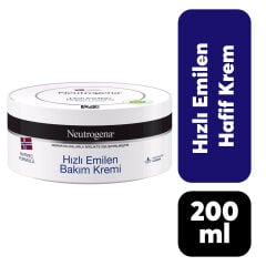 .Krem Neutrogena 200 ml Hızlı Emilen Bakım Kremi