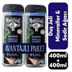 Duş Jeli Le Petit Marseillais 400 ml Sedir 2'li