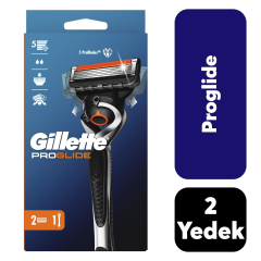 Gillette Proglide Makine + 2 Başlık Flexball