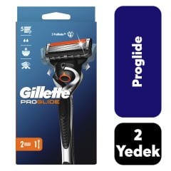 Gillette Proglide Makine + 2 Başlık Flexball