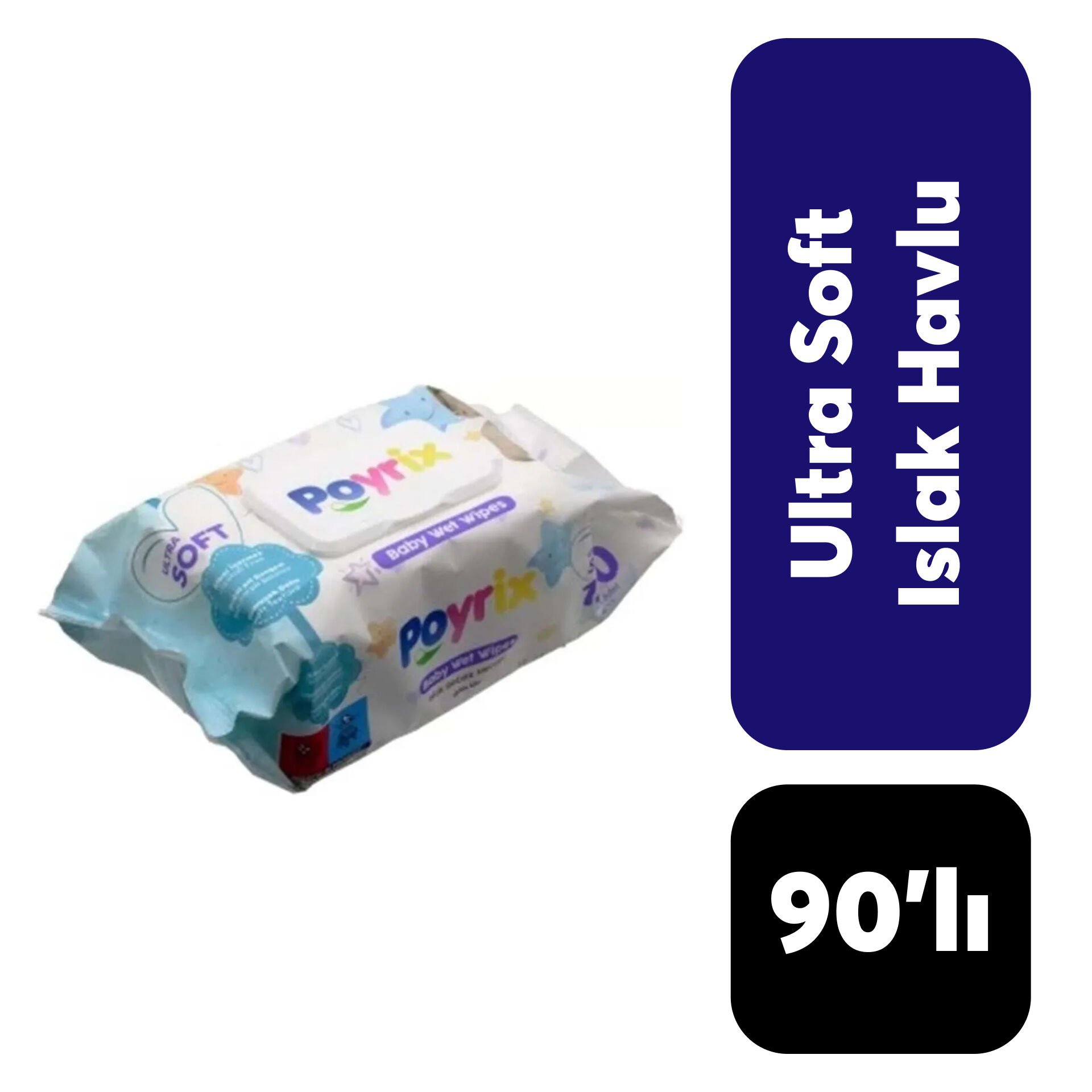 Islak Mendil Poyrix 90’lı Ultra Soft