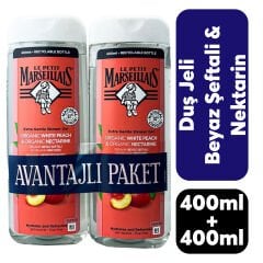 Duş Jeli Le Petit Marseillais 400 ml Şeftali ve Nektarin 2'li