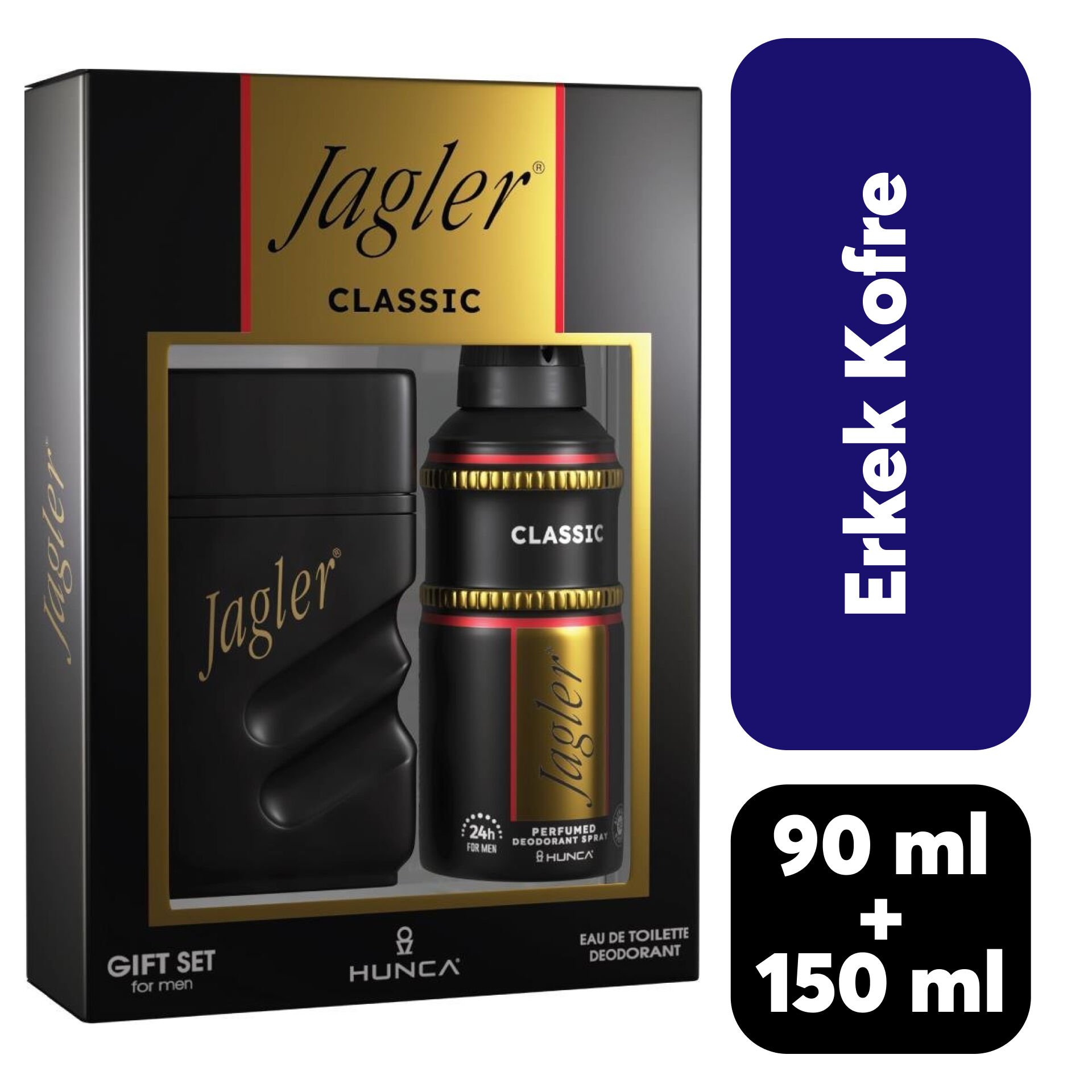 Kofre Erkek Jagler 90 ml Parfüm + 150 ml Deodorant