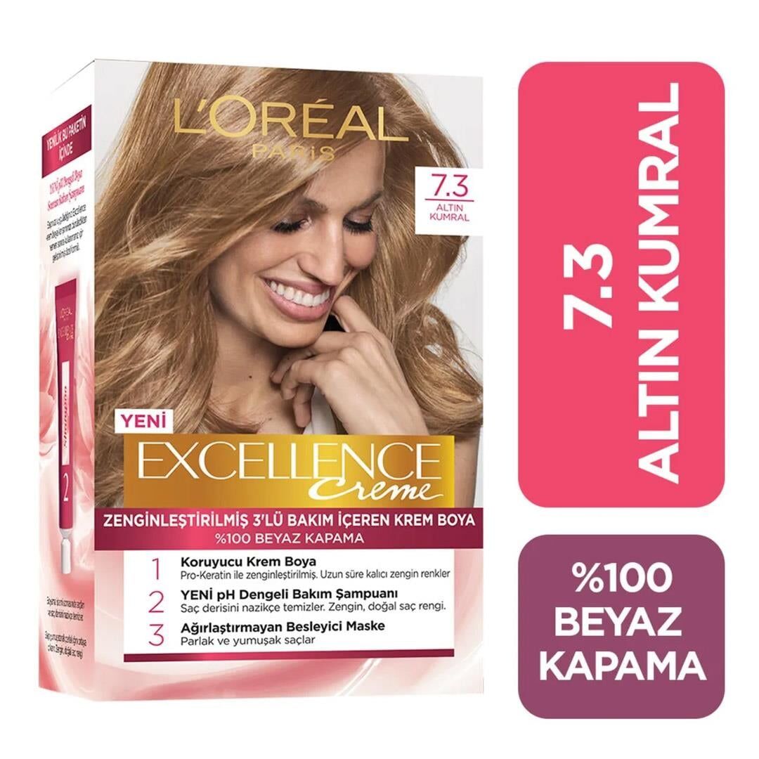 Loreal Paris Excellence Creme 7.3 Altın Kumral