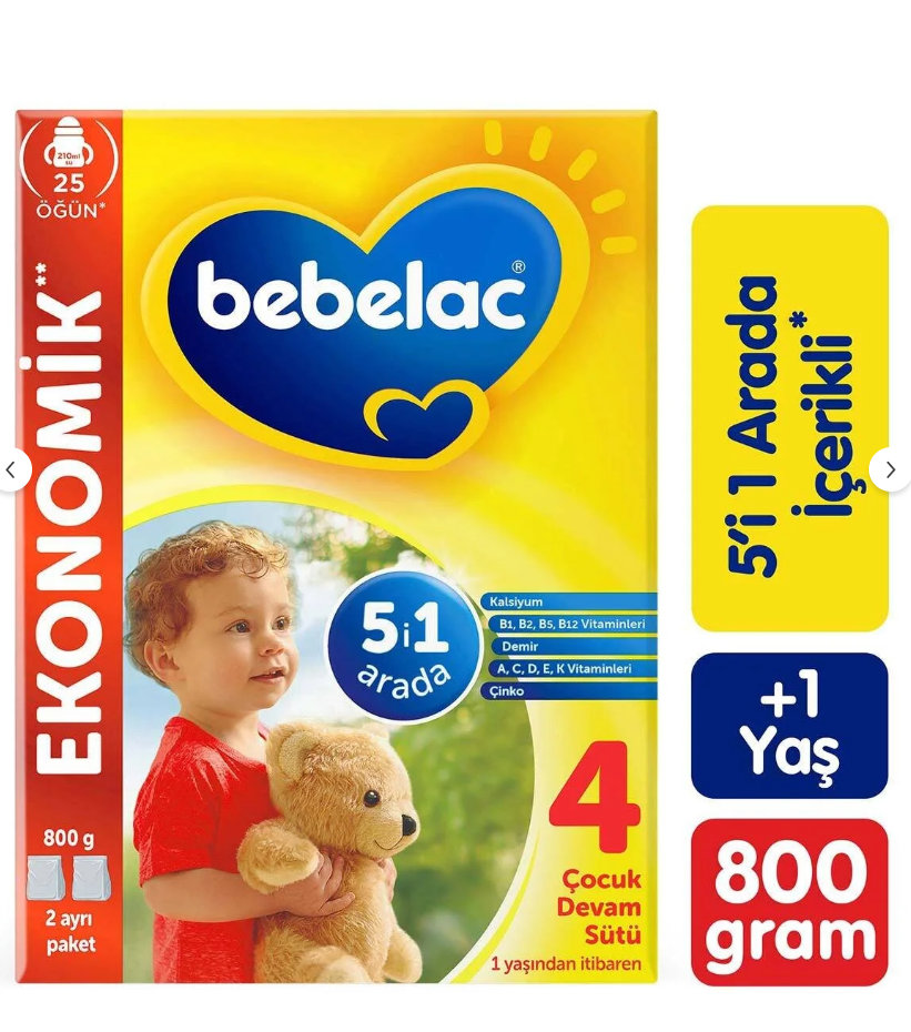 Bebelac 4 Bebek Sütü 800 Gr