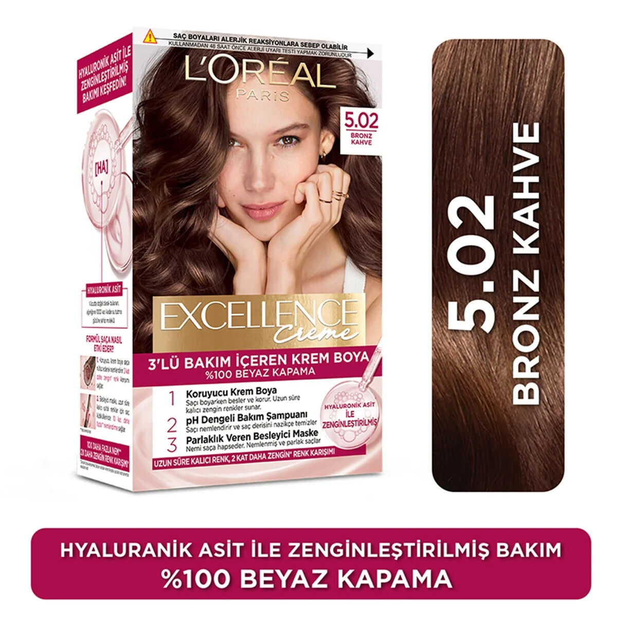 Loreal Paris Excellence Creme 5.02 Bronz Kahve