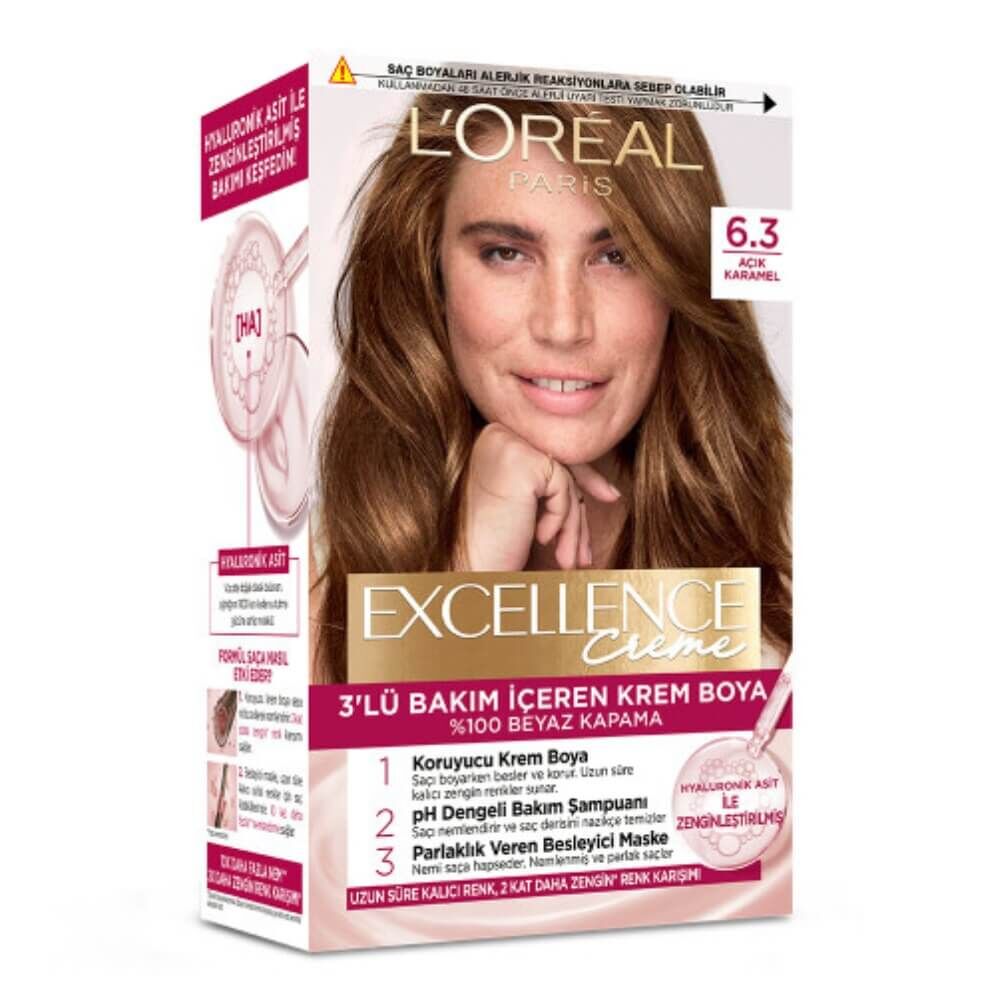 Loreal Paris Excellence Creme 6.3 Açık Karamel