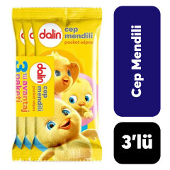 Islak Mendil Dalin 3'lü Cep Klasik