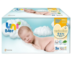 Uni Baby Islak Havlu Yeni Doğan 3x40lı
