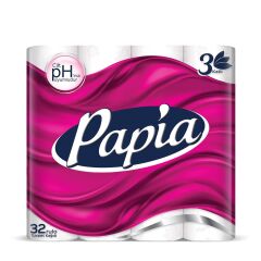 Papia Tuvalet Kağıdı 32 Rulo 3 Katlı