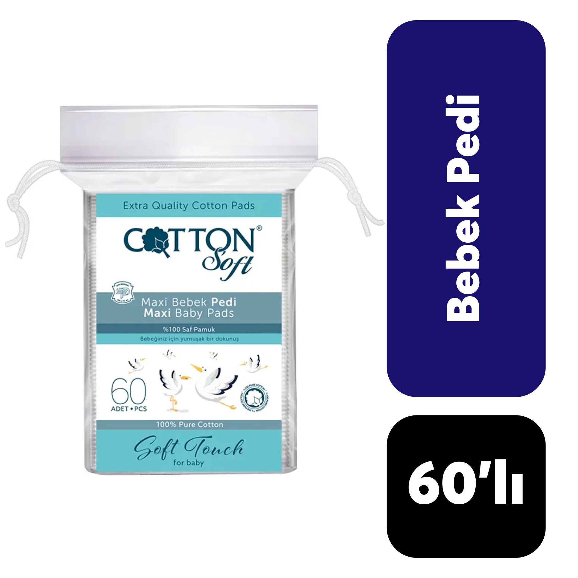 Cotton Bebek Temizleme Pedi 60'lı