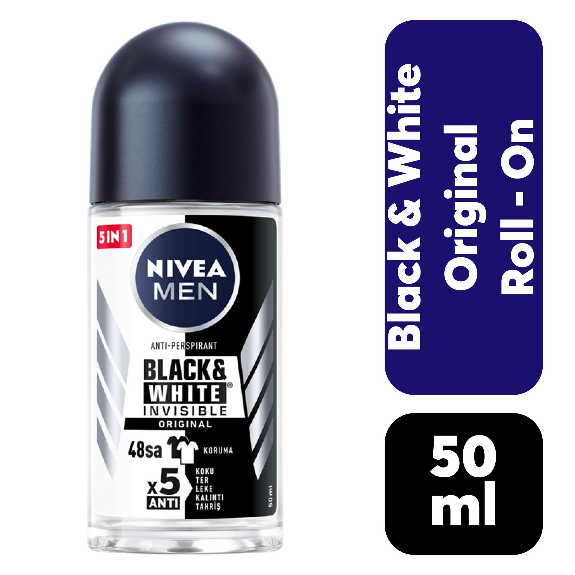 Nivea Roll-on Erkek 50 ml B&W Orijinal