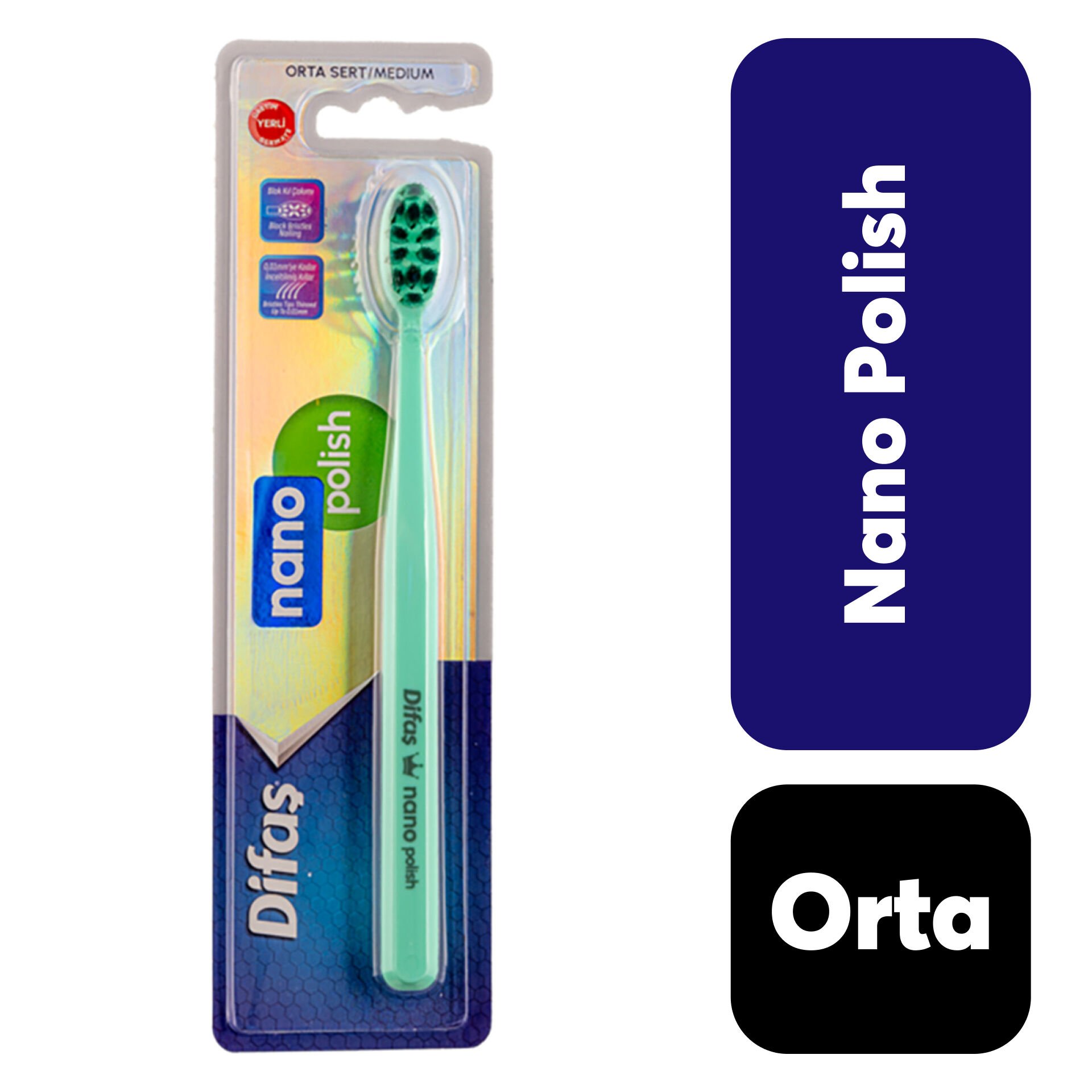 Diş Fırçası Difaş Nano Polish Orta