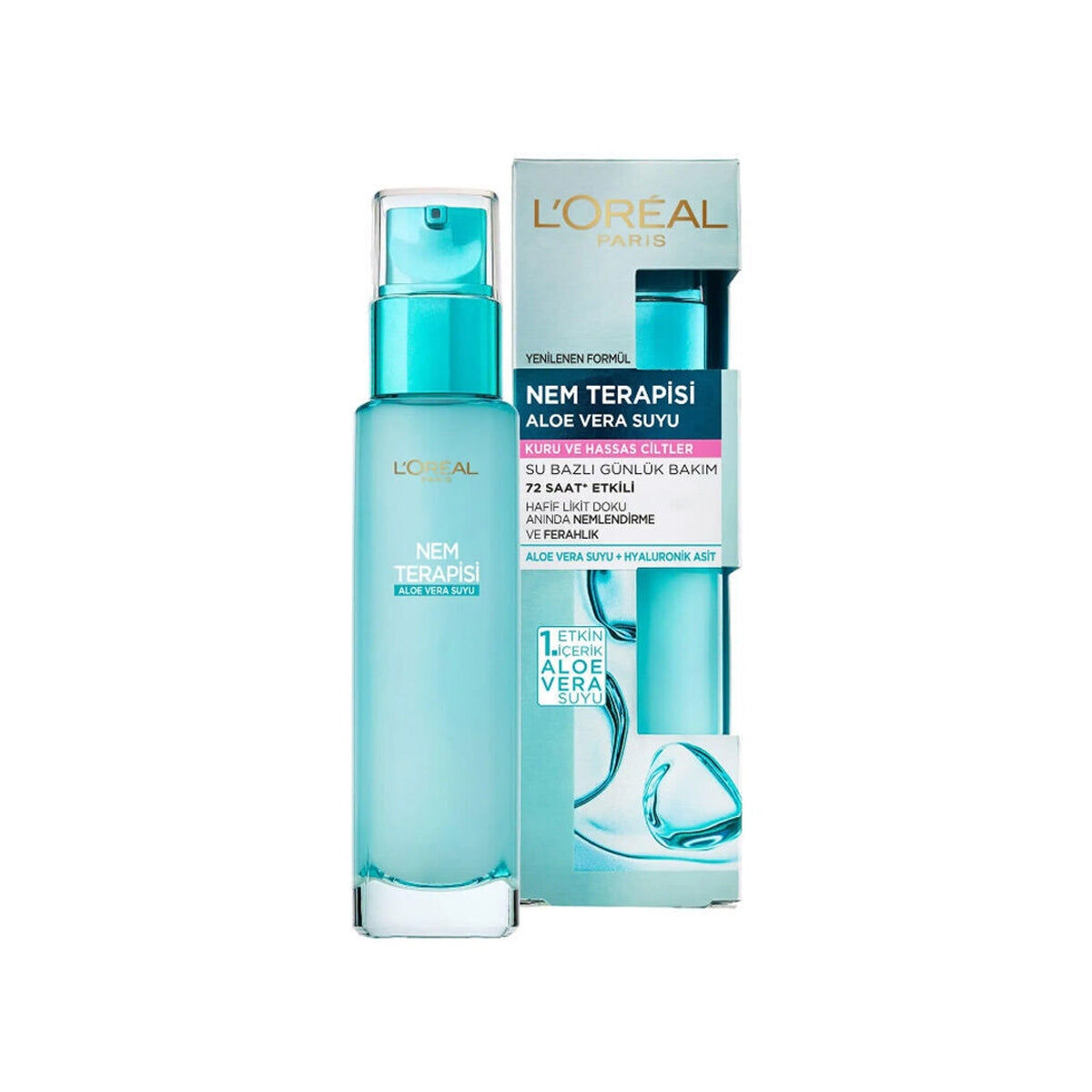 Loreal Paris Nem Terapisi Aloe Vera Suyu 70 ml Kuru ve Hassas Ciltler