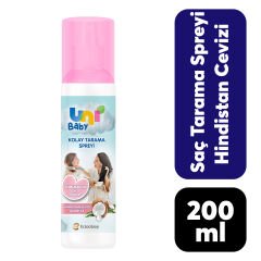 Saç Tarama Spreyi Uni Baby 200 ml Hindistan Cevizi