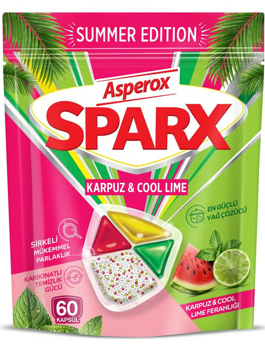 Asperox Sparx Karpuz & Cool Lime 60 Tablet *4