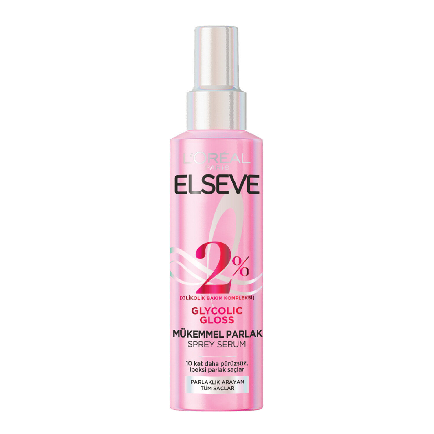 Elseve Glycolic Gloss Mükemmel Parlaklık Veren Saç Bakım Sprey Serumu 150 Ml