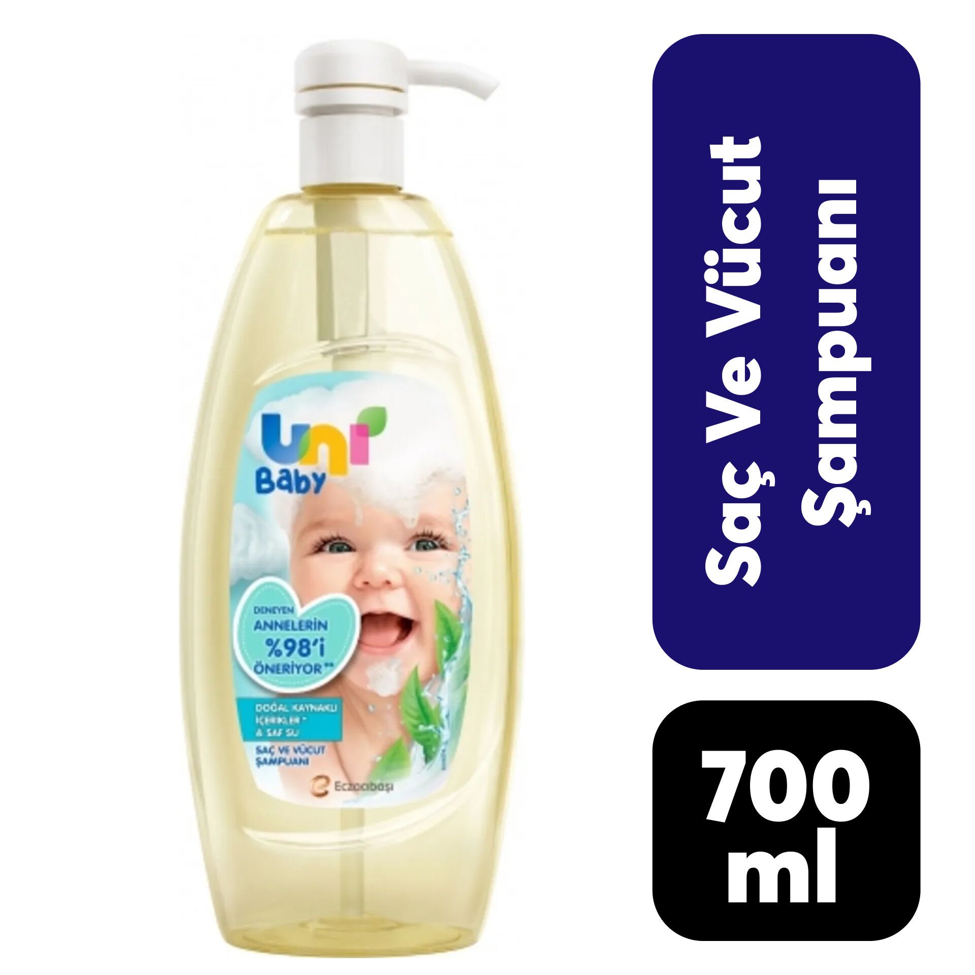 Şampuan Uni Baby 700 ml Saç ve Vücut