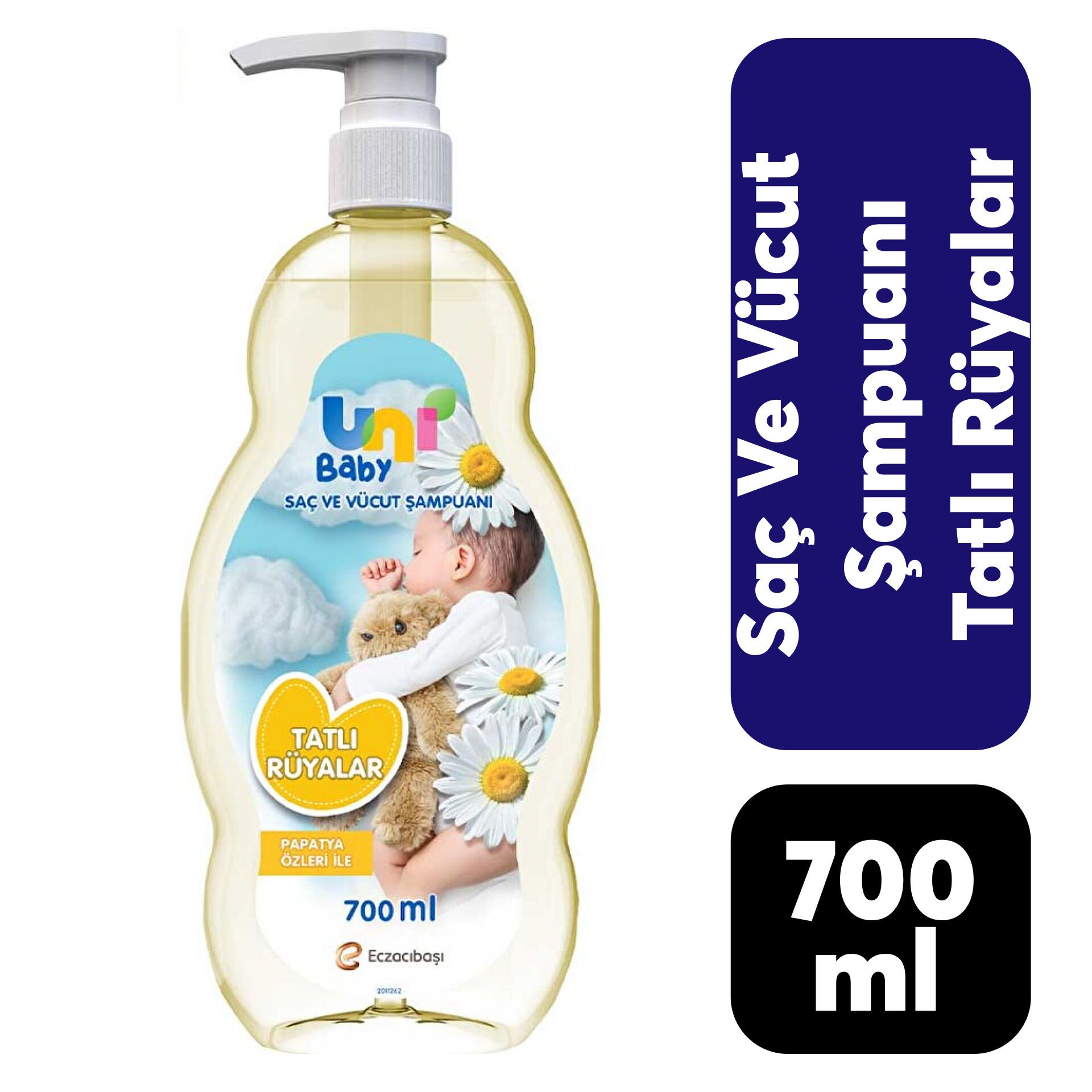 Şampuan Saç ve Vücut Uni Baby 700 ml Tatlı Rüyalar