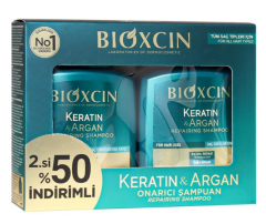 Şampuan Bioxcin Argan & Keratin 2x300 ml Onarıcı