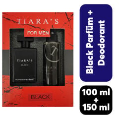 Kofre Erkek Tiaras 100 ml Black - 150 ml Body Mist