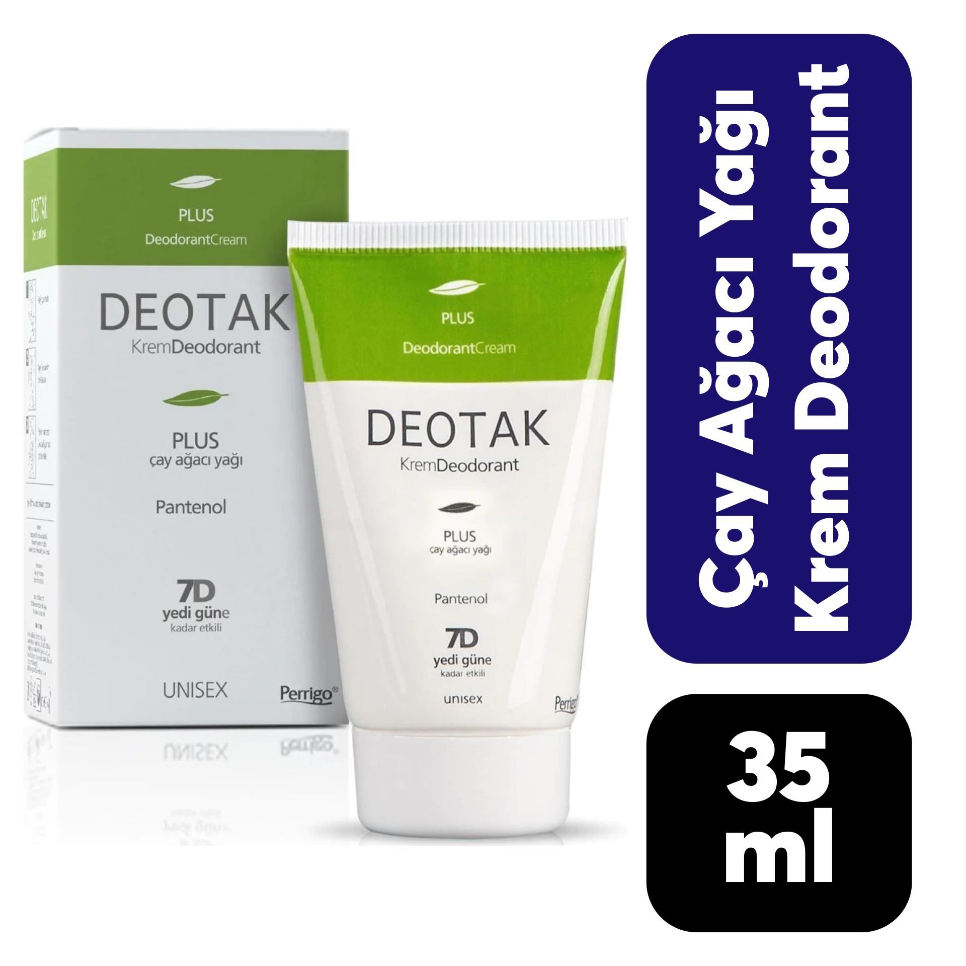 Deotak Krem Deodorant 35 ml Çay Ağacı Yağı