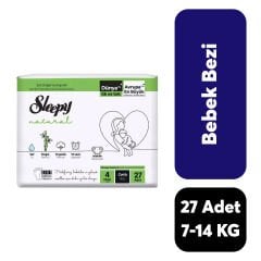 Bebek Bezi Sleepy Natural Bez Mini No:4 7-14 kg
