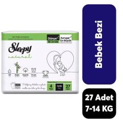 Bebek Bezi Sleepy Natural Bez Mini No:4 7-14 kg