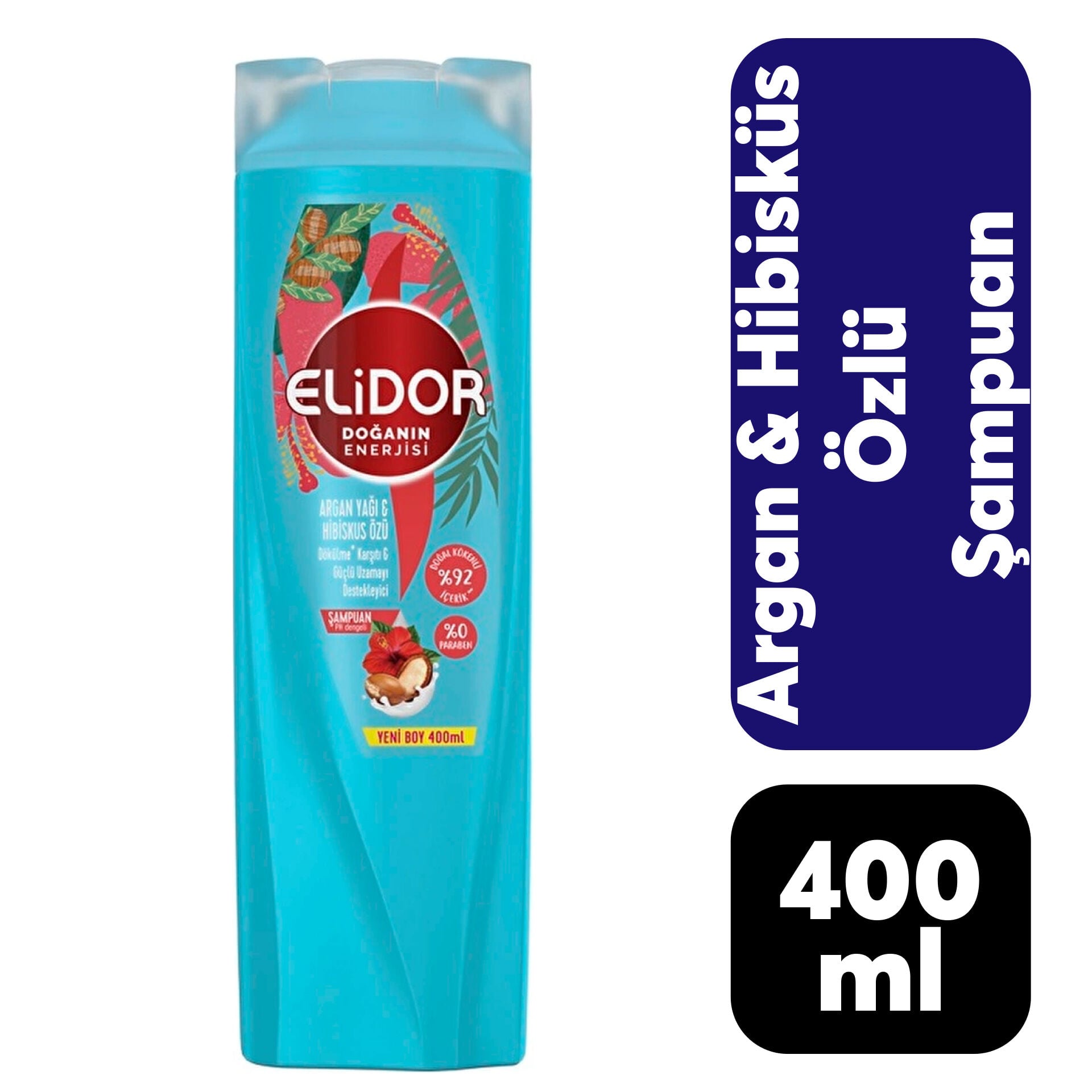 Şampuan Elidor 400 ml Argan Yağı & Hibiskus Özü***