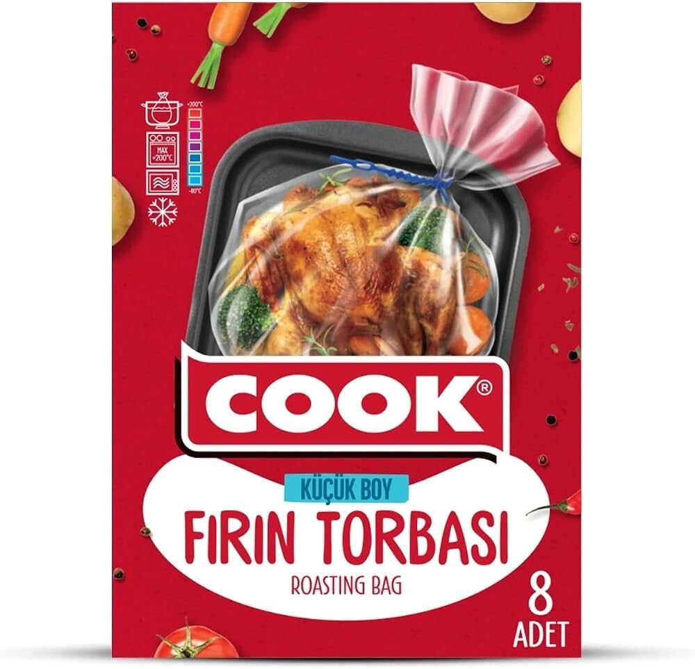 Cook Fırın Torbası 8 Yaprak 25*38 Cm