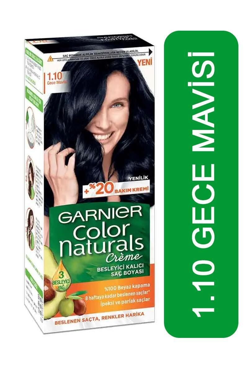 Garnier Color Naturals Saç Boyası 1.10 Gece Mavisi Fiyatı