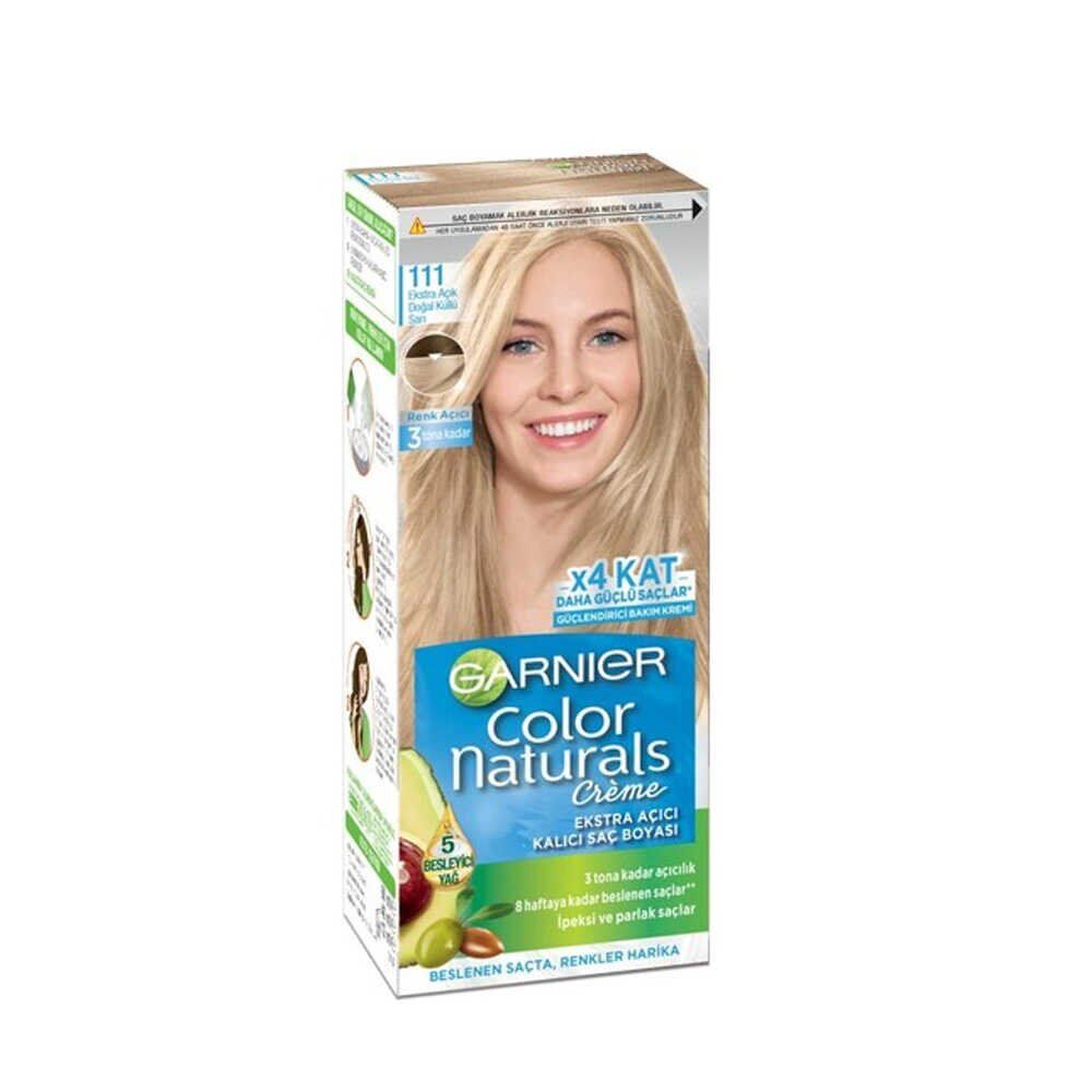 Garnier Color Naturals 111 Ekstra Açık Doğal Küllü Sarı