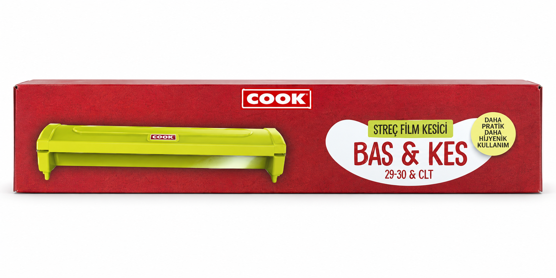 Cook Bas Kes Streç Flim Yeşil Kutu 30*30 Cm