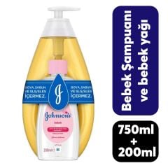 Şampuan Johnsons Baby 750 ml + 200 ml Bebek Yağı