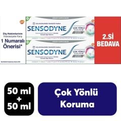 Diş Macunu Sensodyne 1+1 50 ml Çok Yönlü Koruma