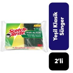 Scotch Brite Yeşil Klasik 2 Li Sünger