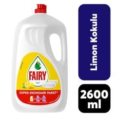 Bulaşık Deterjanı Fairy 2600 ml Limon Kokulu