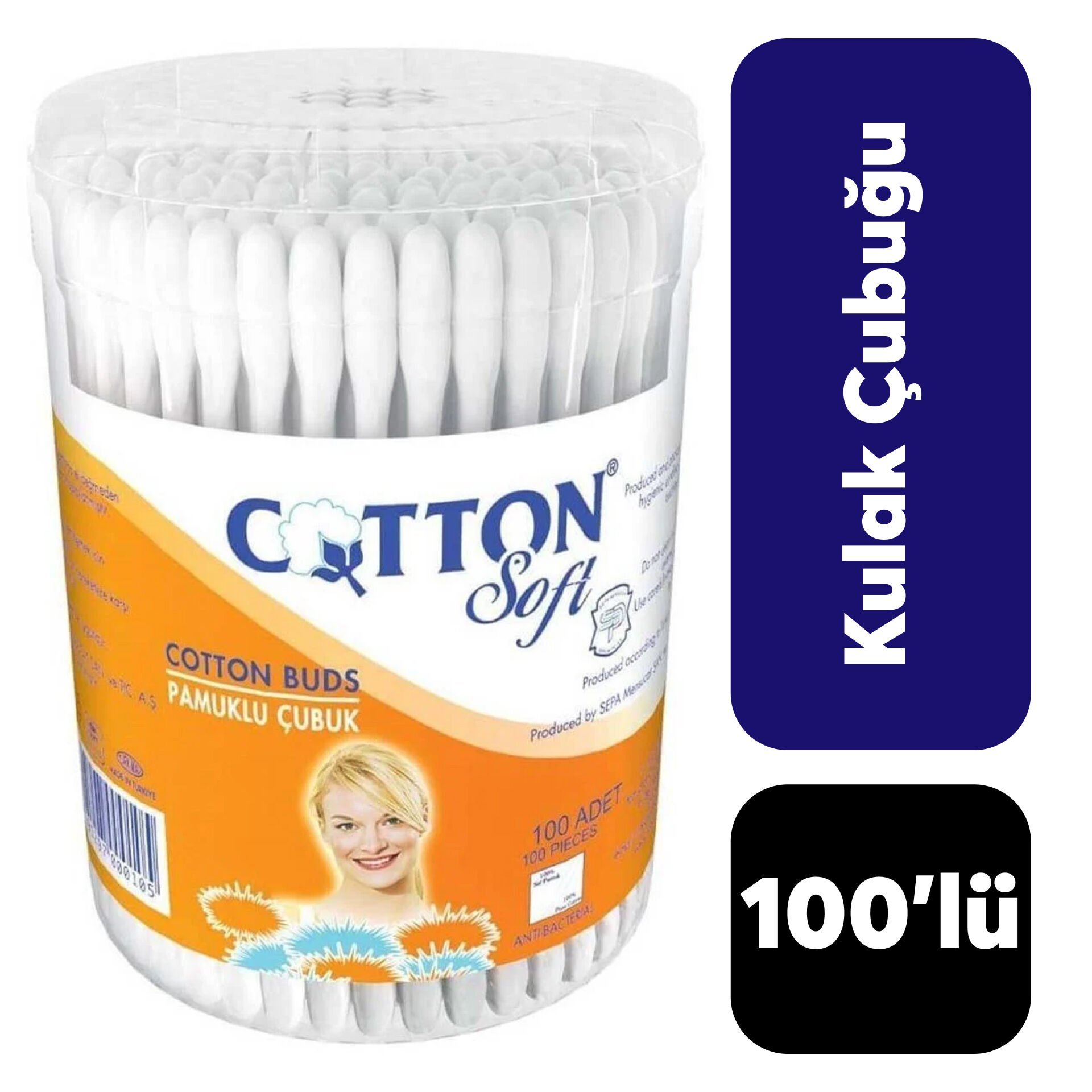 Kulak Çubuğu Cotton 100'lü