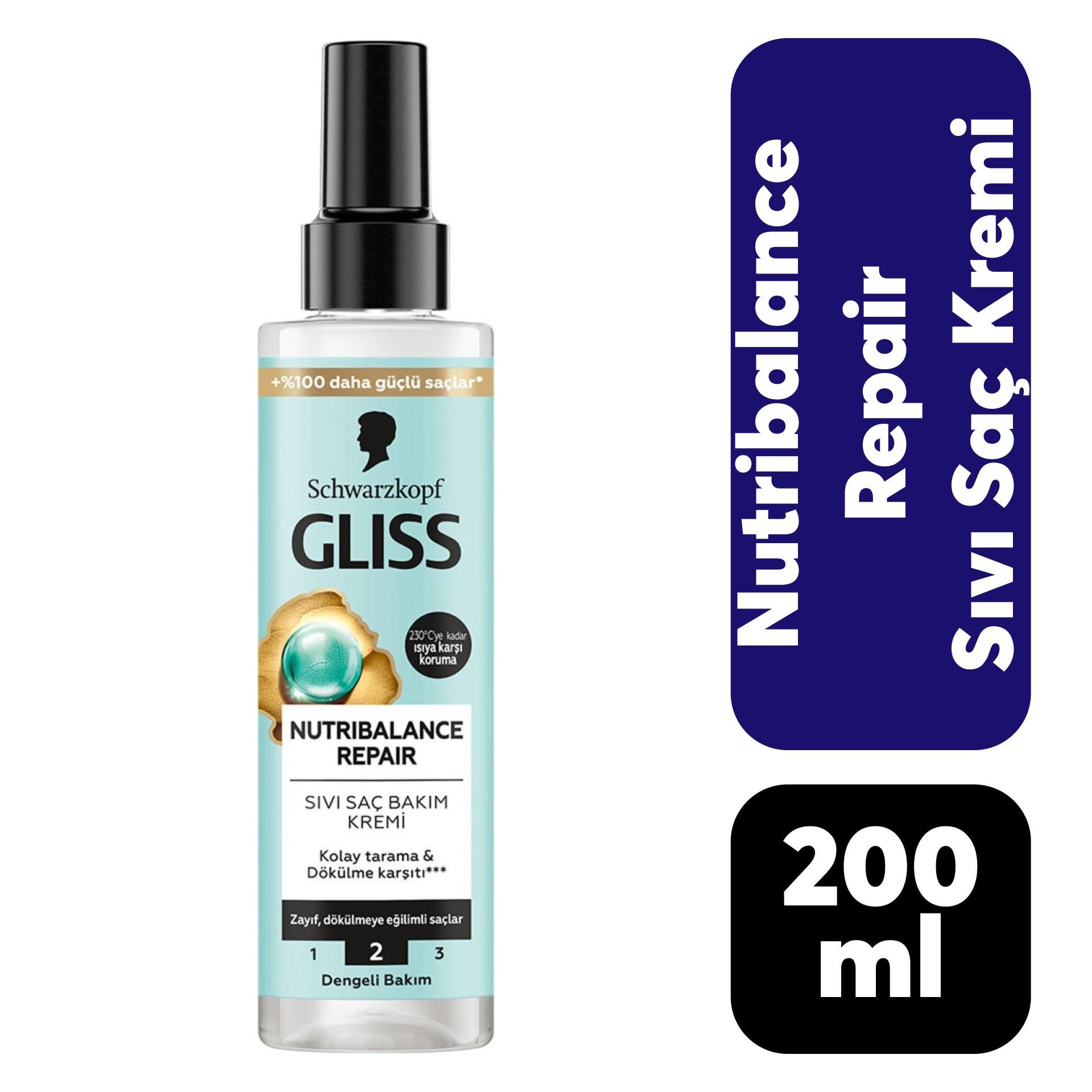 Gliss Sıvı Saç Kremi 200 ml Nutribalance Repair