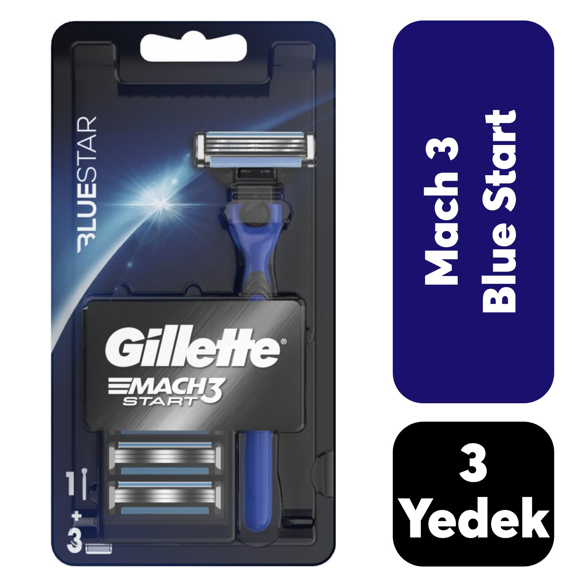 Gillette Mach3 Makine + 3 Başlık Sport