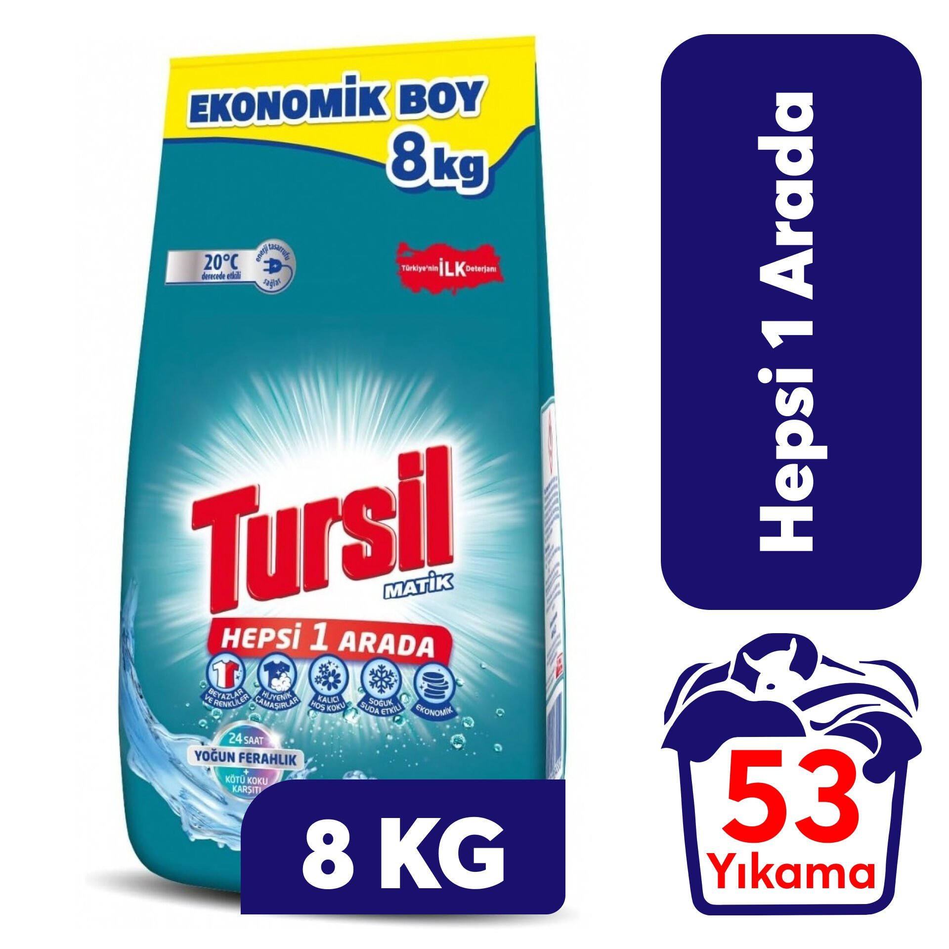 Toz Deterjan Tursil 8 Kg Yoğun Ferahlık