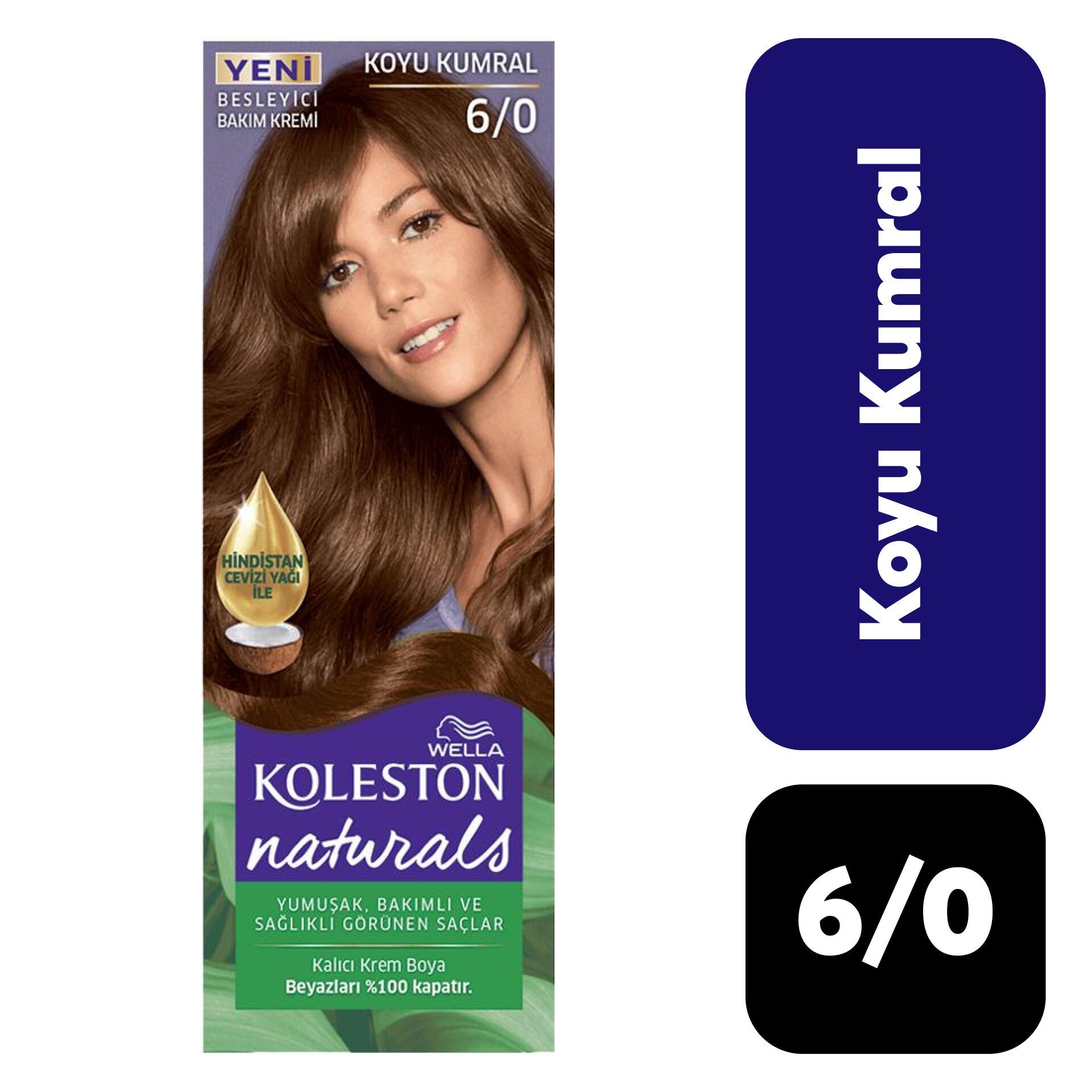 Doğal Koleston Naturals .6/0 Koyu Kumral