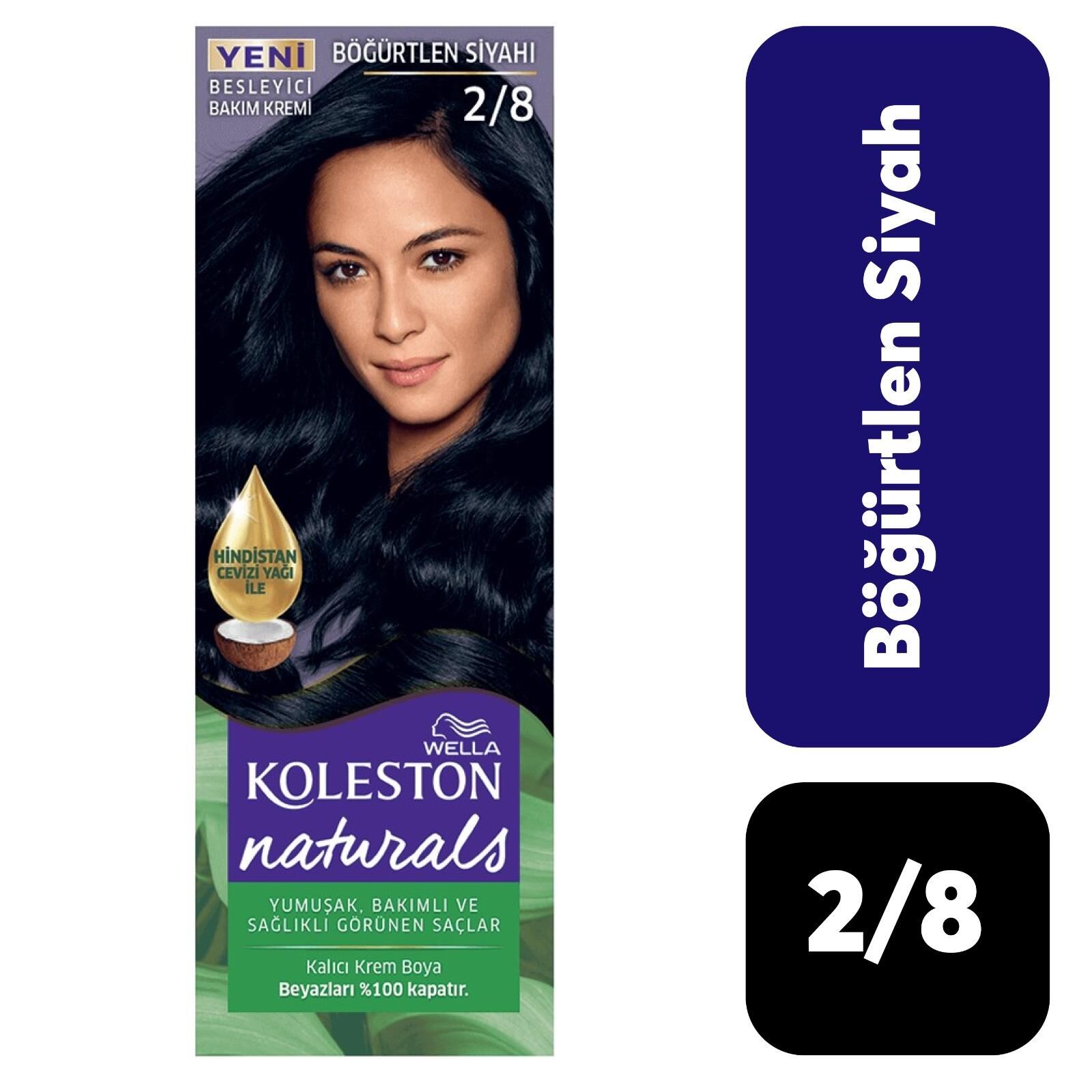 Doğal Koleston Naturals .2/8 Böğürtlen Siyahı