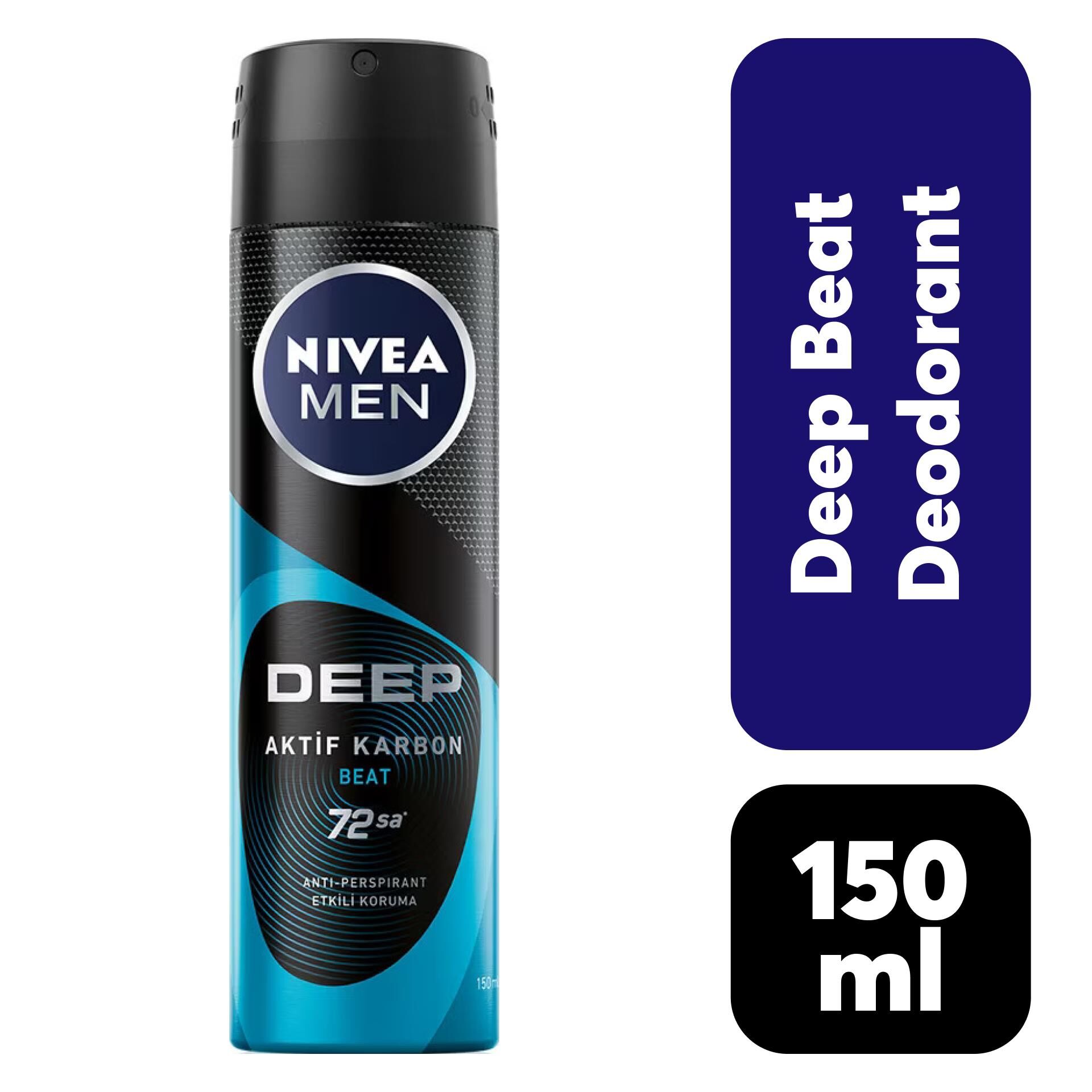 Deodorant Erkek Nivea 150 ml Deep Beat