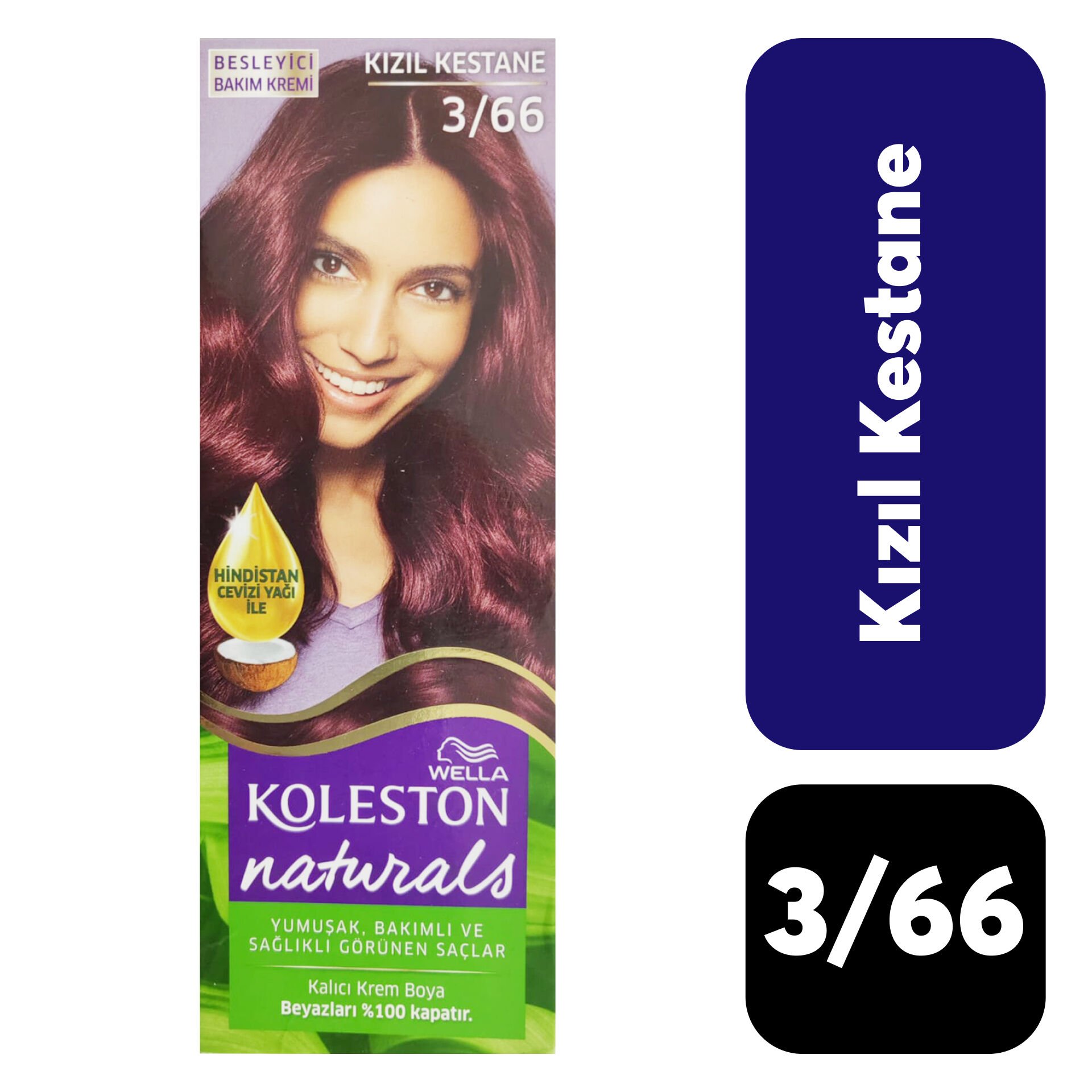 Doğal Koleston Naturals .3/66 Kızıl Kestane