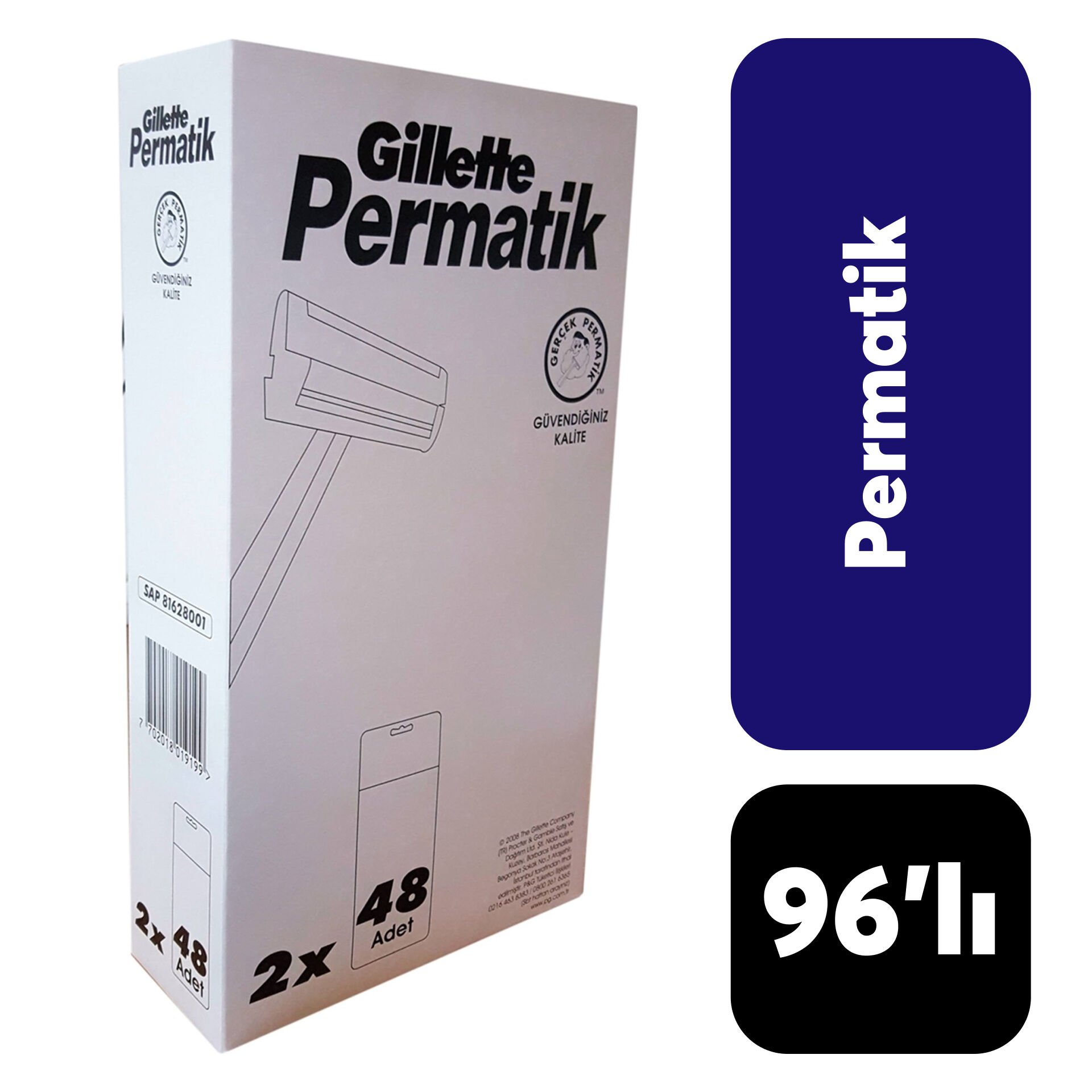 Kartela Gillette Permatik 96'lı***
