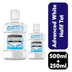 .Gargara Listerine 500 ml + 250 ml Advanced White