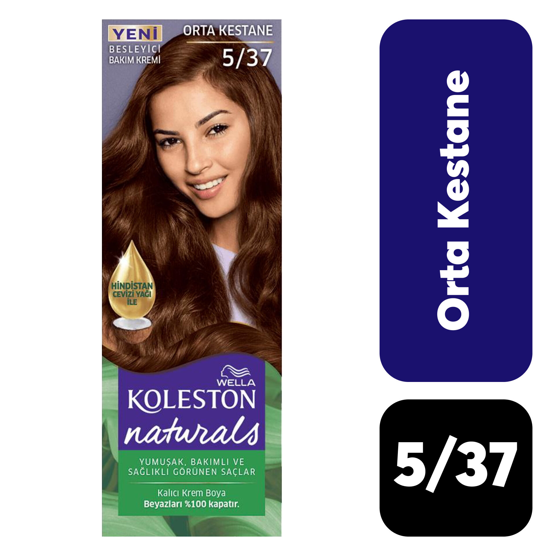 Doğal Koleston Naturals .5/37 Orta Kestane