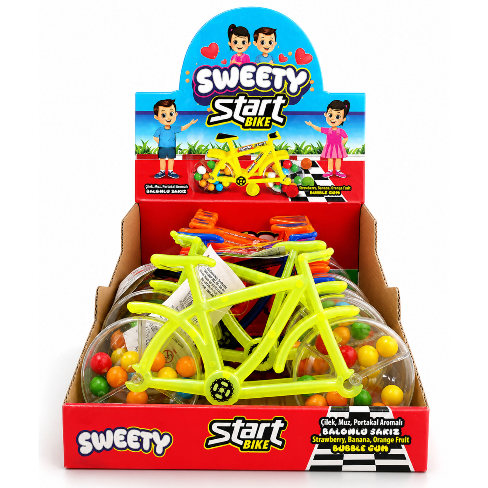 ..Bobbo Sweety Start Bike Çilek Muz Portakal