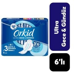 Orkid Ped Ultra Tekli Gece 6'lı